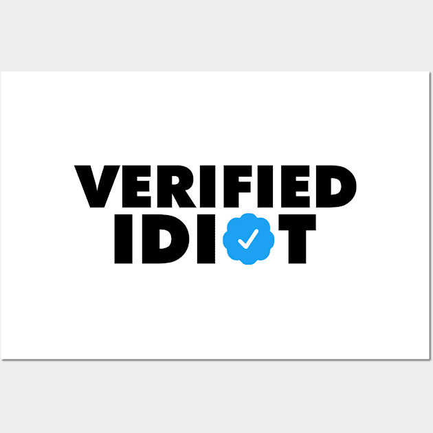 Dumb Idiot Funny Jokes Meme Checkmark Wall Art by Mellowdellow